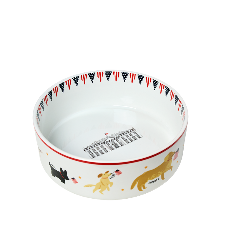 Presidential Pets Pet Bowl side and inside