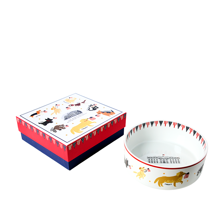 Presidential Pets Pet Bowl with box