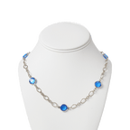 Jacqueline Kennedy's Blue Room Necklace with Blue Crystal - Front