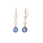 Jacqueline Kennedy's Blue Room Fashion Pearl Earrings - Side