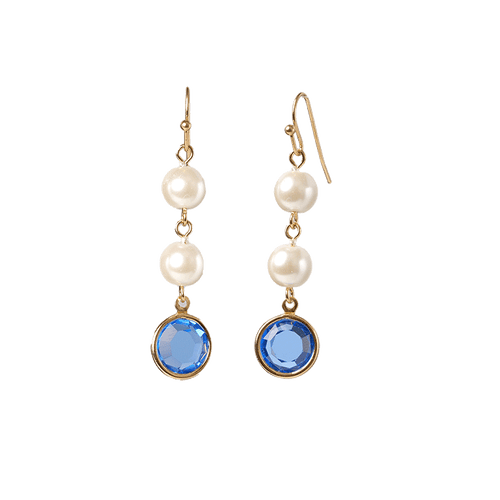アクセサリー ALL BLUES PEARL EARRING Jacqueline Kennedy's Blue Room Fashion Pearl Earrings – White