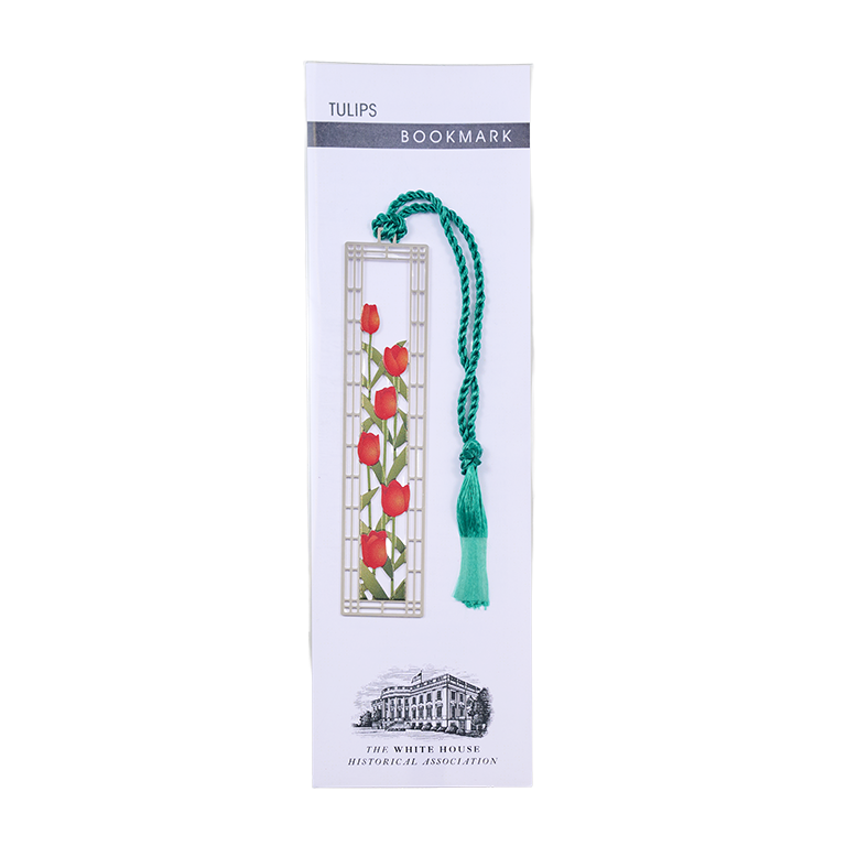 White House Tulips Metal Bookmark