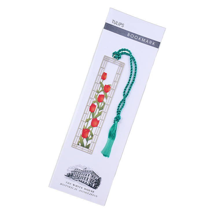 White House Tulips Metal Bookmark