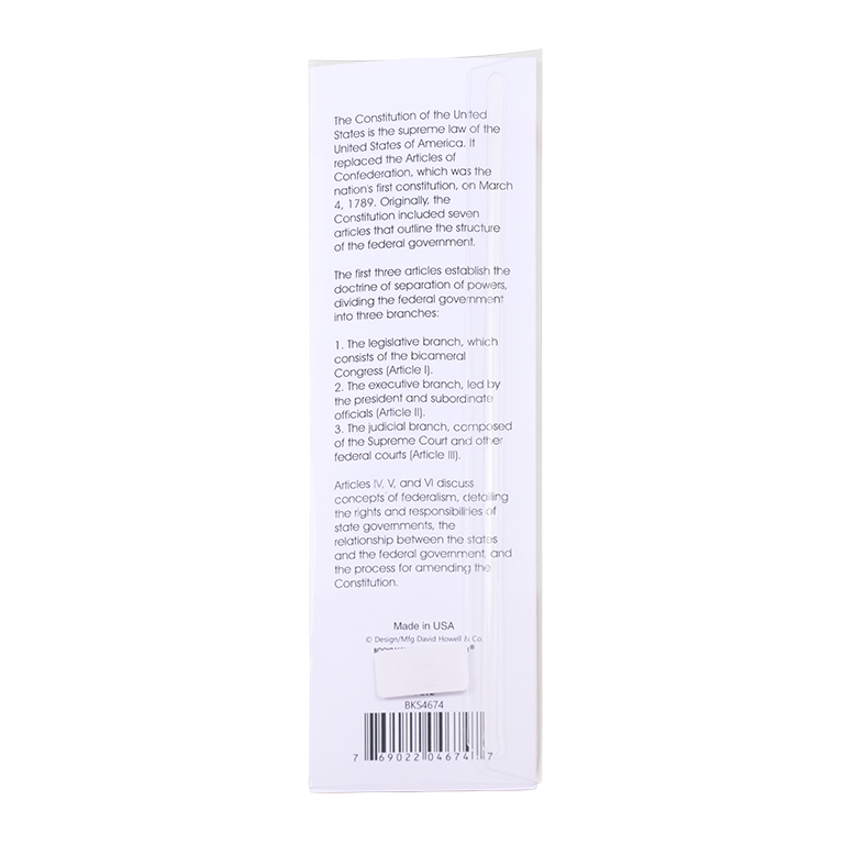 "We the People" Constitution Metal Bookmark