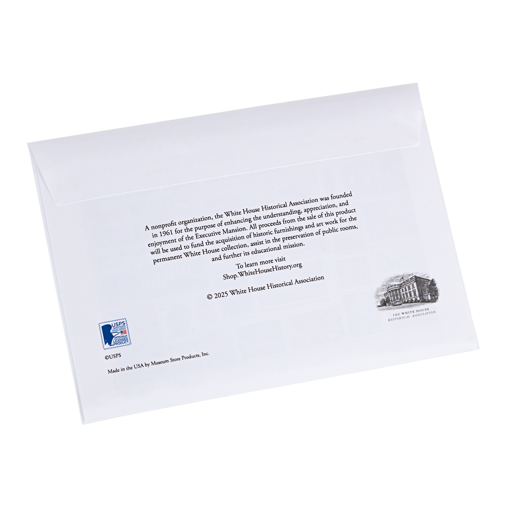 USPS White House Press Set of 10 Postcards envelope back