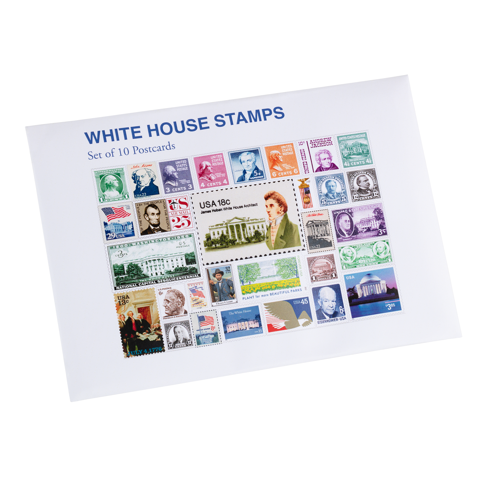 USPS White House Press Set of 10 Postcards front