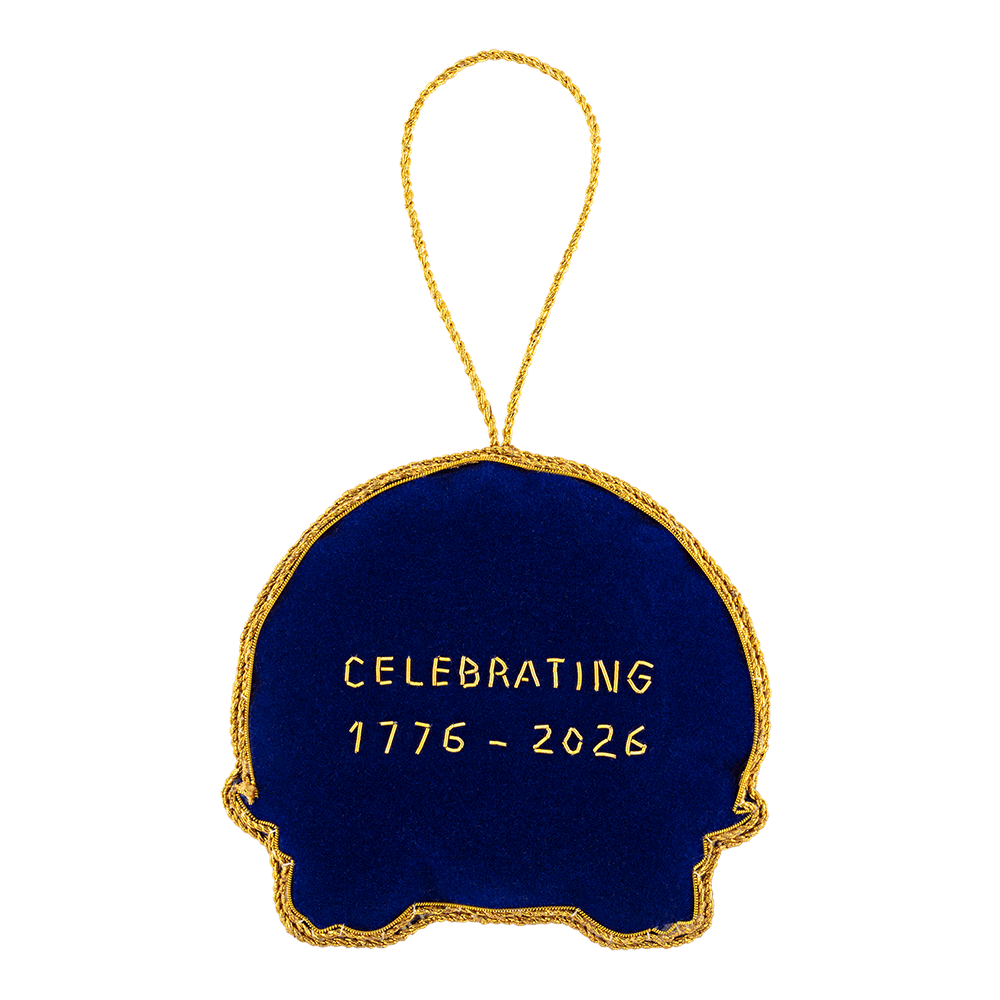 White House Historical Association America's 250th Felt Ornament back
