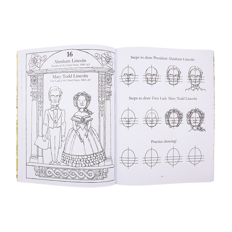 How to Draw the Presidents and First Ladies - Interior 2
