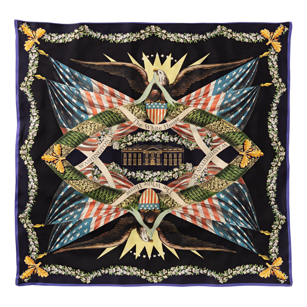 America Celebrates 250 Years Silk Scarf flat