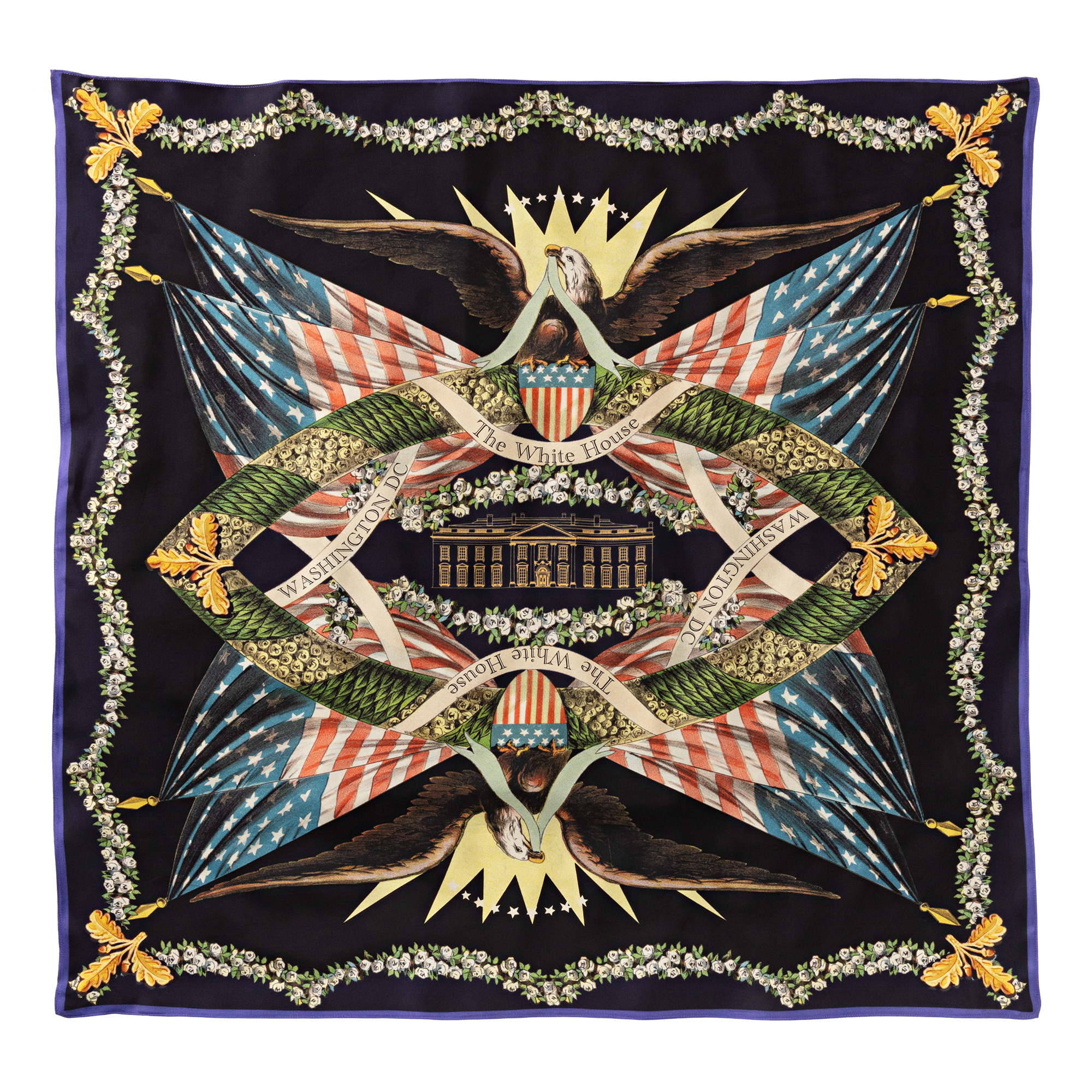 America Celebrates 250 Years Silk Scarf flat