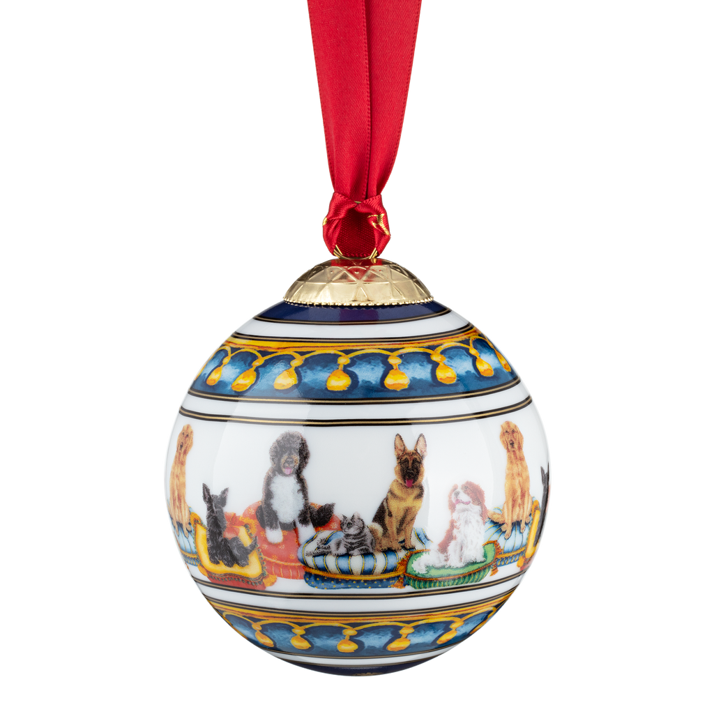 Presidential Pets Fine Bone China 3" Bauble Ornament back