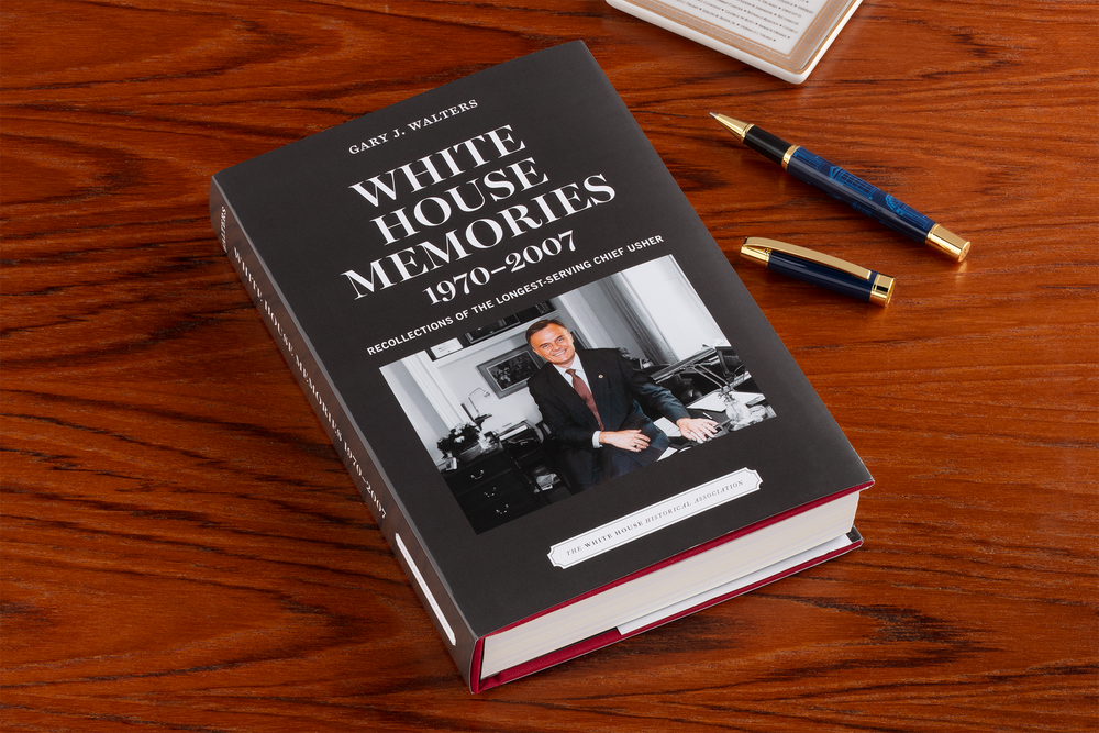 White House Memories 1970–2007: Recollections of the Longest Serving Chief Usher on table