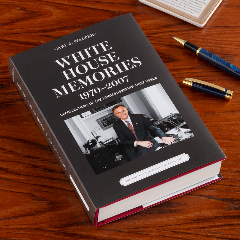 White House Memories 1970–2007: Recollections of the Longest Serving Chief Usher on table