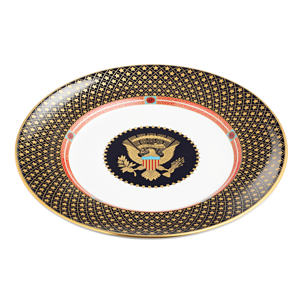 America Celebrates 250 Years 10" Plate top and rim angle