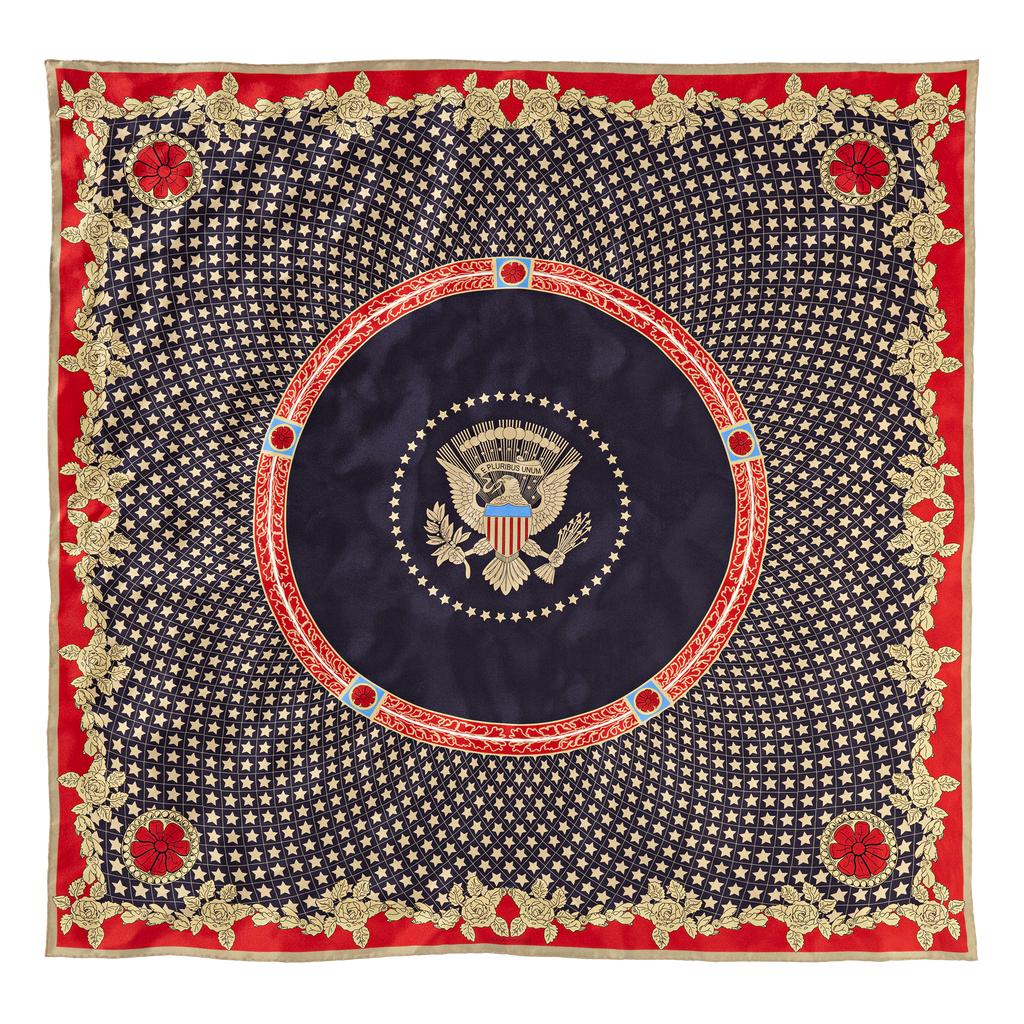 America Celebrates 250 Years Rose Accent Silk Scarf
