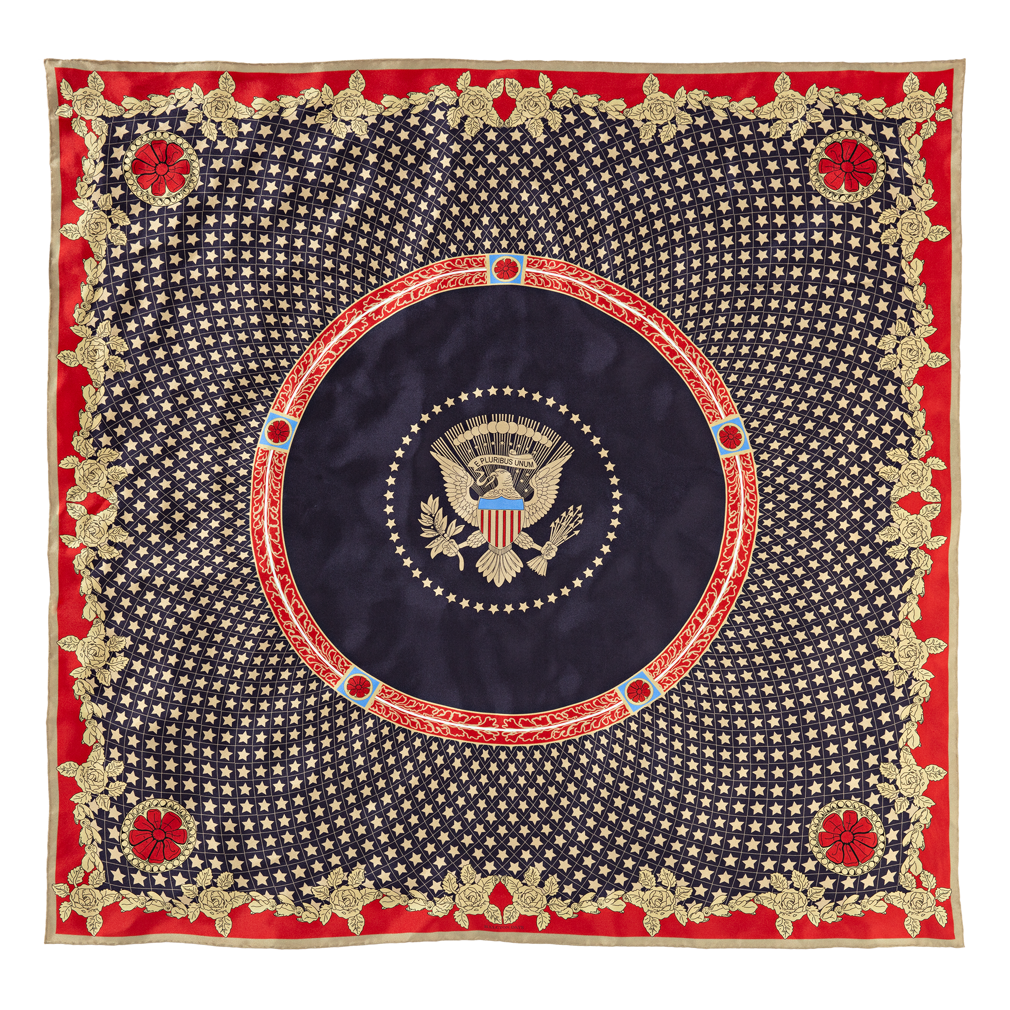 America Celebrates 250 Years Rose Accent Silk Scarf