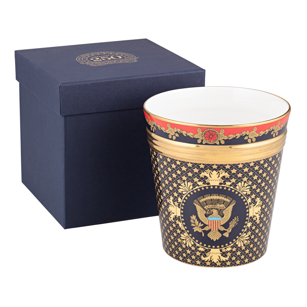 America Celebrates 250 Years Cashepot front with gift box