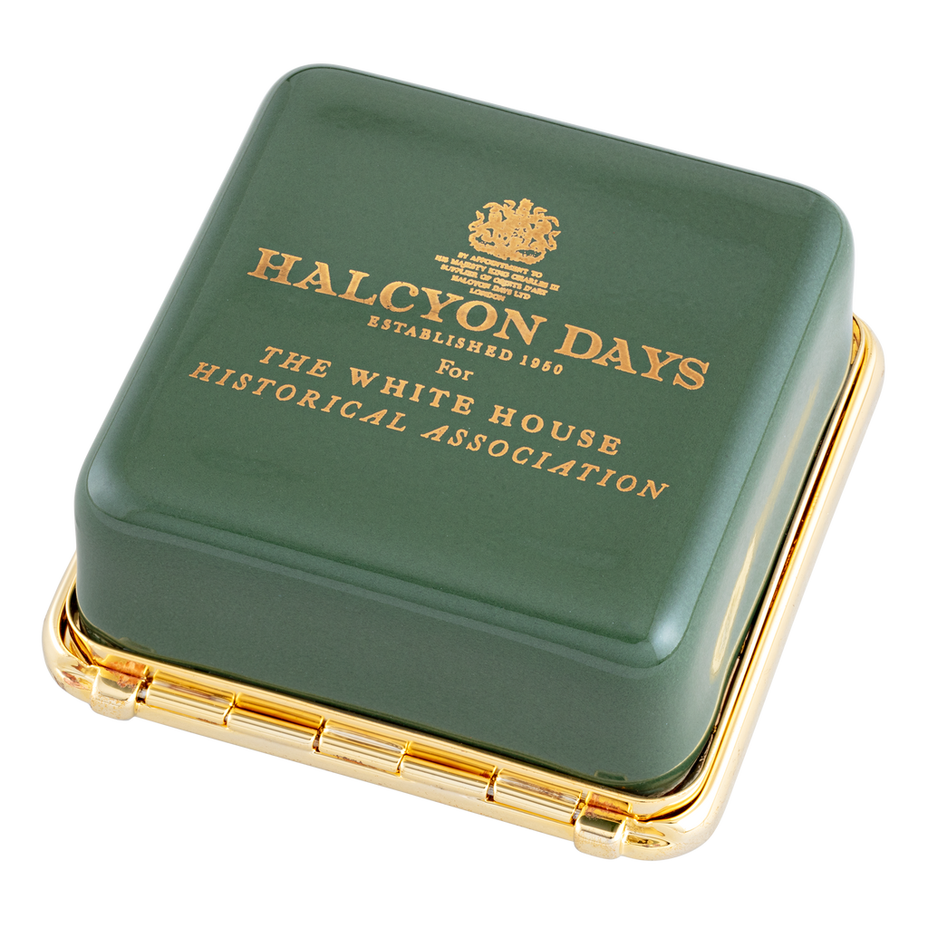 Irish Clovers for the President Enamel Box bottom