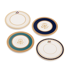 White House State China Coasters Presidential Seal Collection - Set of 4 coasters face up