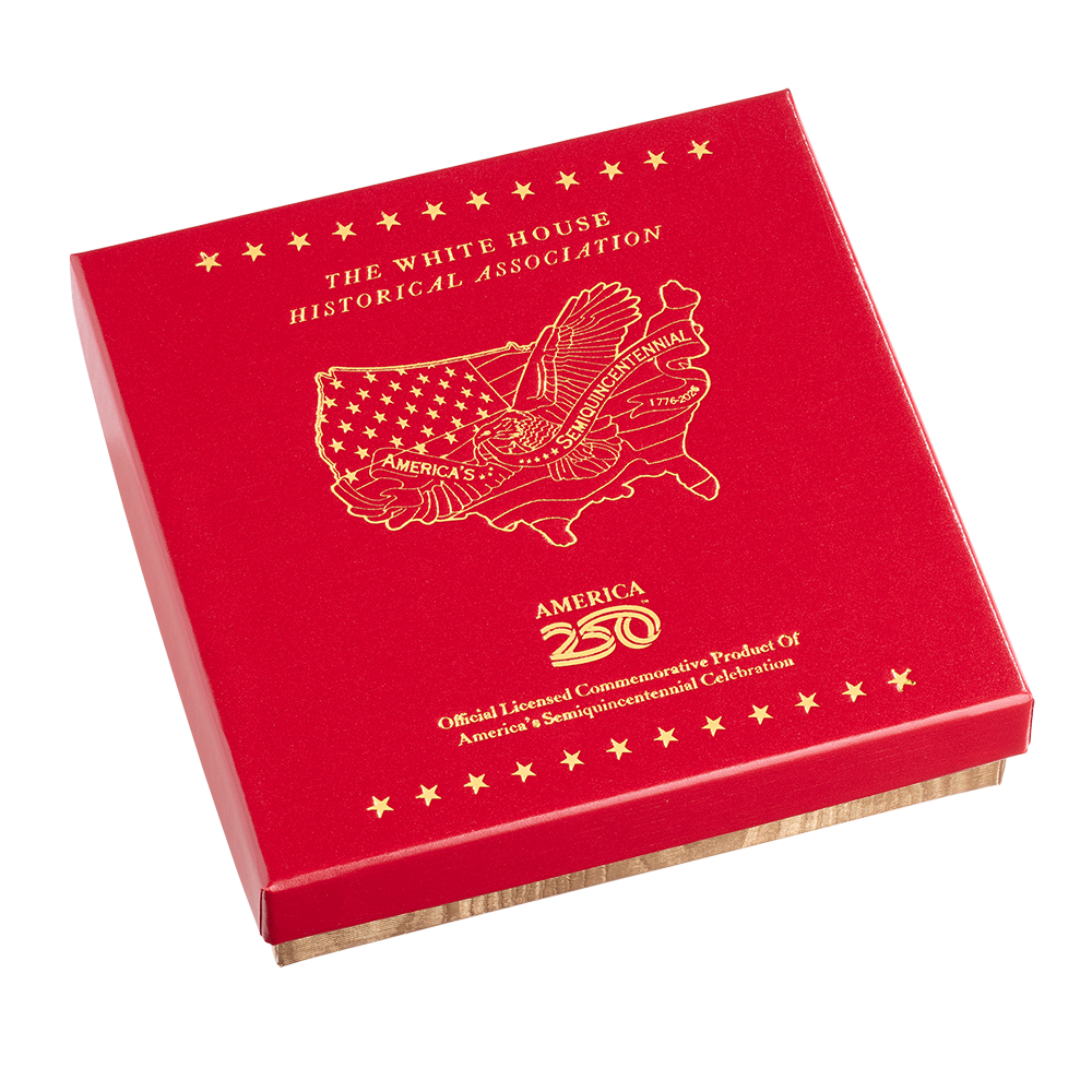 America250 Eagle of Freedom Over America Ornament closed box
