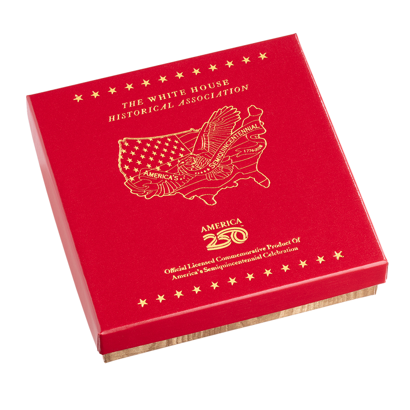 America250 Eagle of Freedom Over America Ornament closed box
