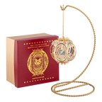 America's 250th Anniversary Story Ball Ornament hanging with gift box
