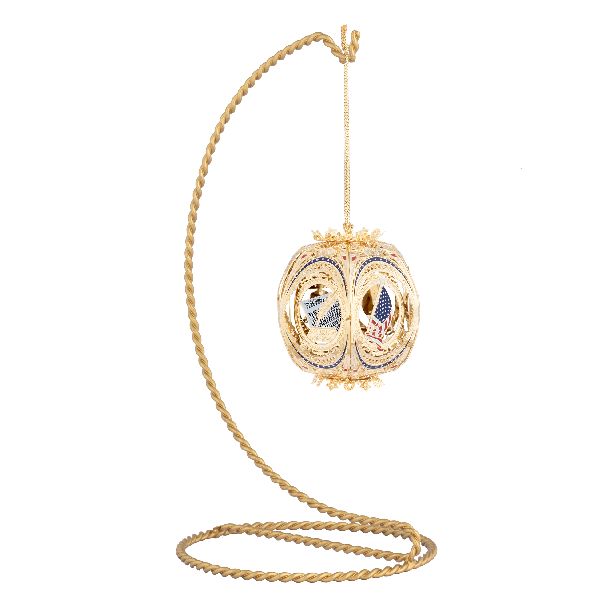 America's 250th Anniversary Story Ball Ornament side 2