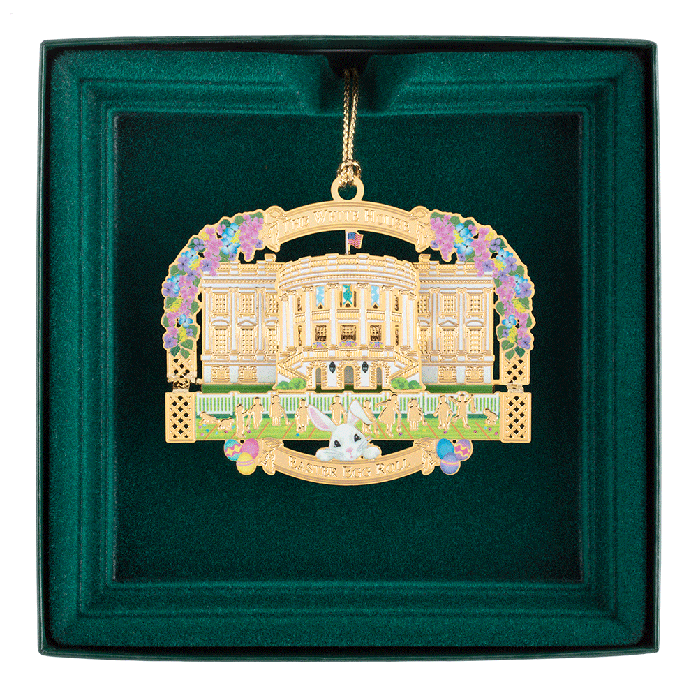 2026 White House Easter Egg Roll Ornament front in box