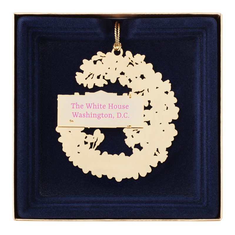 White House Cherry Blossoms Ornament back in box