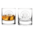 Truman Seal Double Old-Fashioned Glasses, Set of Two filled