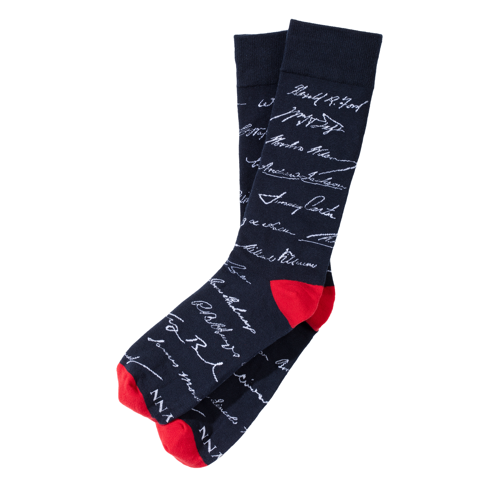 Blue presidential signature socks