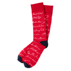 Red Presidential Signature Socks