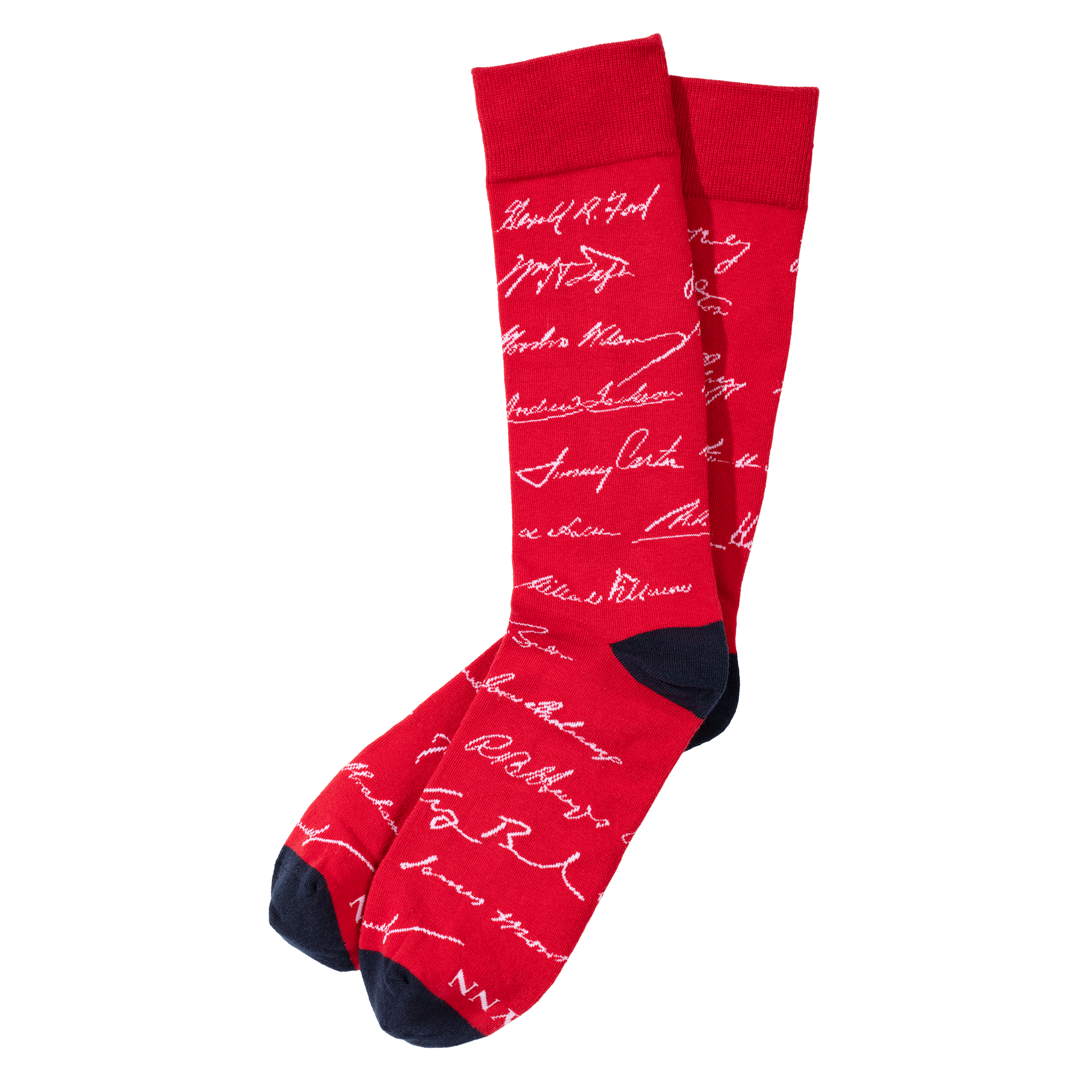 Red Presidential Signature Socks