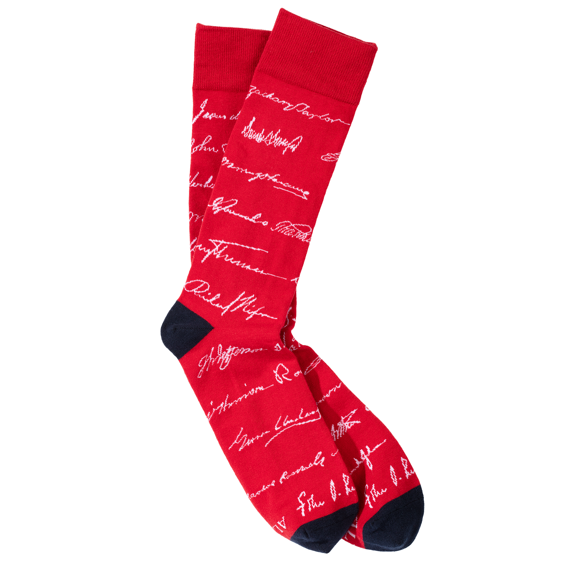 Red Presidential Signature Socks 