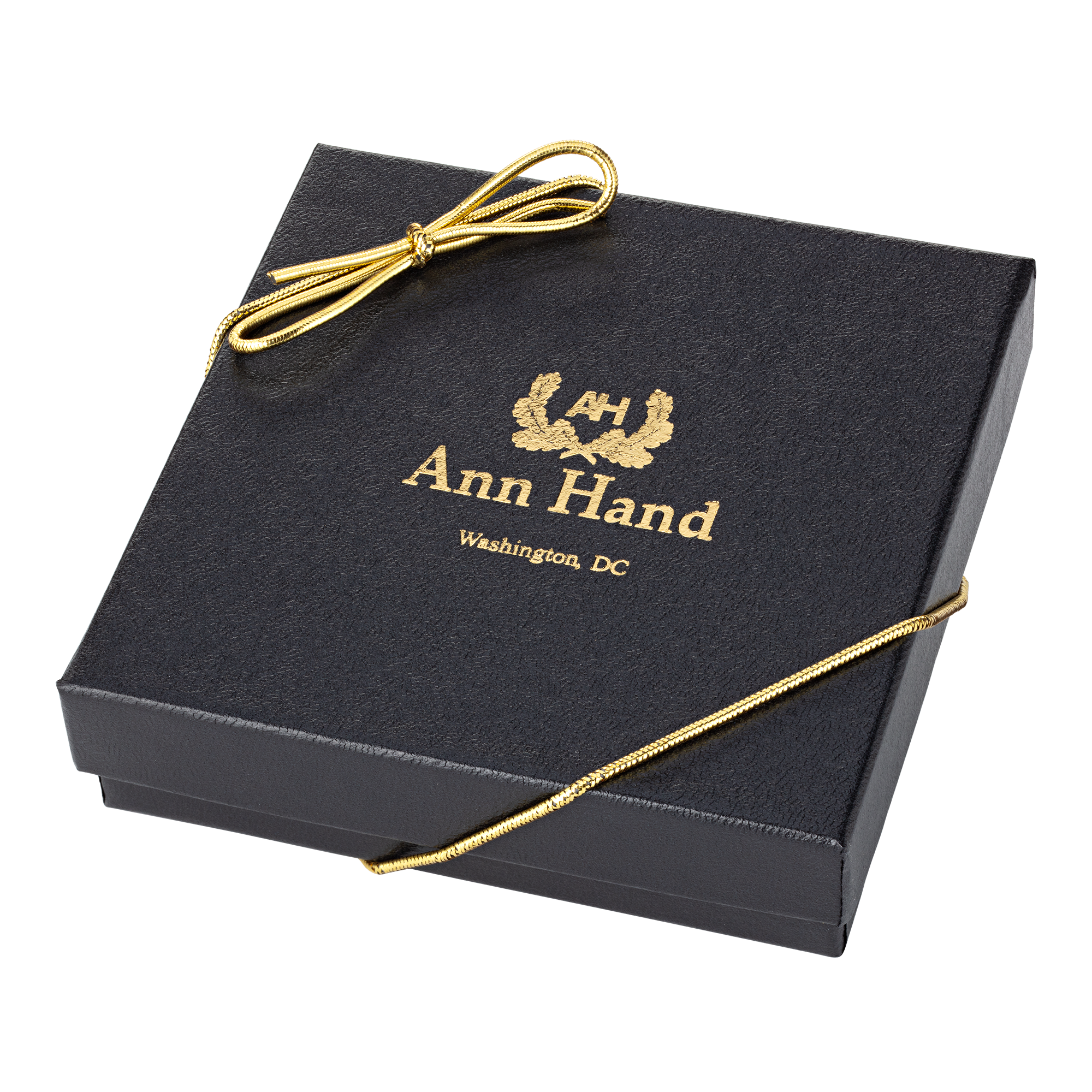 White House Lapel Pin with Crystal Accent closed gift box