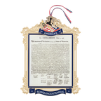 Official Commemorative Ornament of America’s 250th Anniversary 10" Display Wall Hanging front