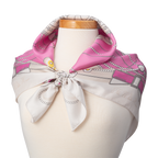 Jacqueline Kennedy Scarf - Pink tied