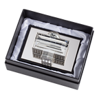 White House Model in Crystal and Plated Silver top in box