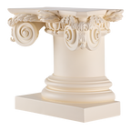 White House Portico Column Bookend front and side
