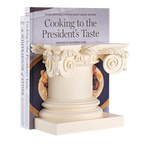 White House Portico Column Bookend with books