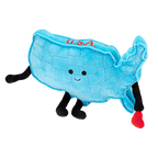 Stuffed States USA Mascot Map Pillow Plush A250 Patriotic Collectible front and top