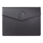 Truman Seal Embossed Leather Laptop Portfolio front