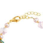 Cloisonné Cherry Blossom and Pearl Bracelet clasp