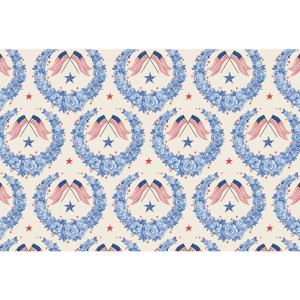 American Floral Paper Placemats