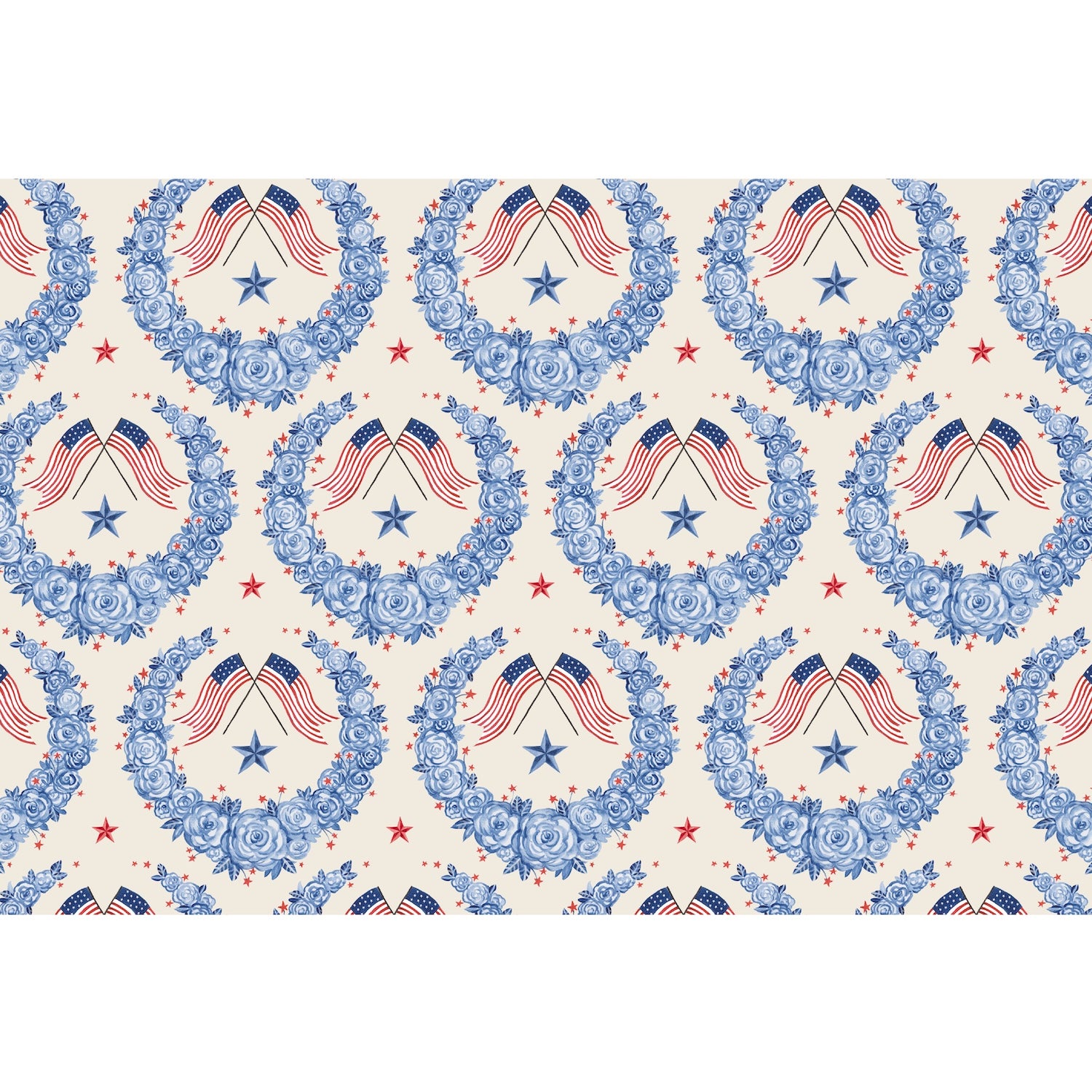 American Floral Paper Placemats