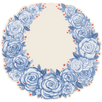American Floral Paper Placemats - set of 18