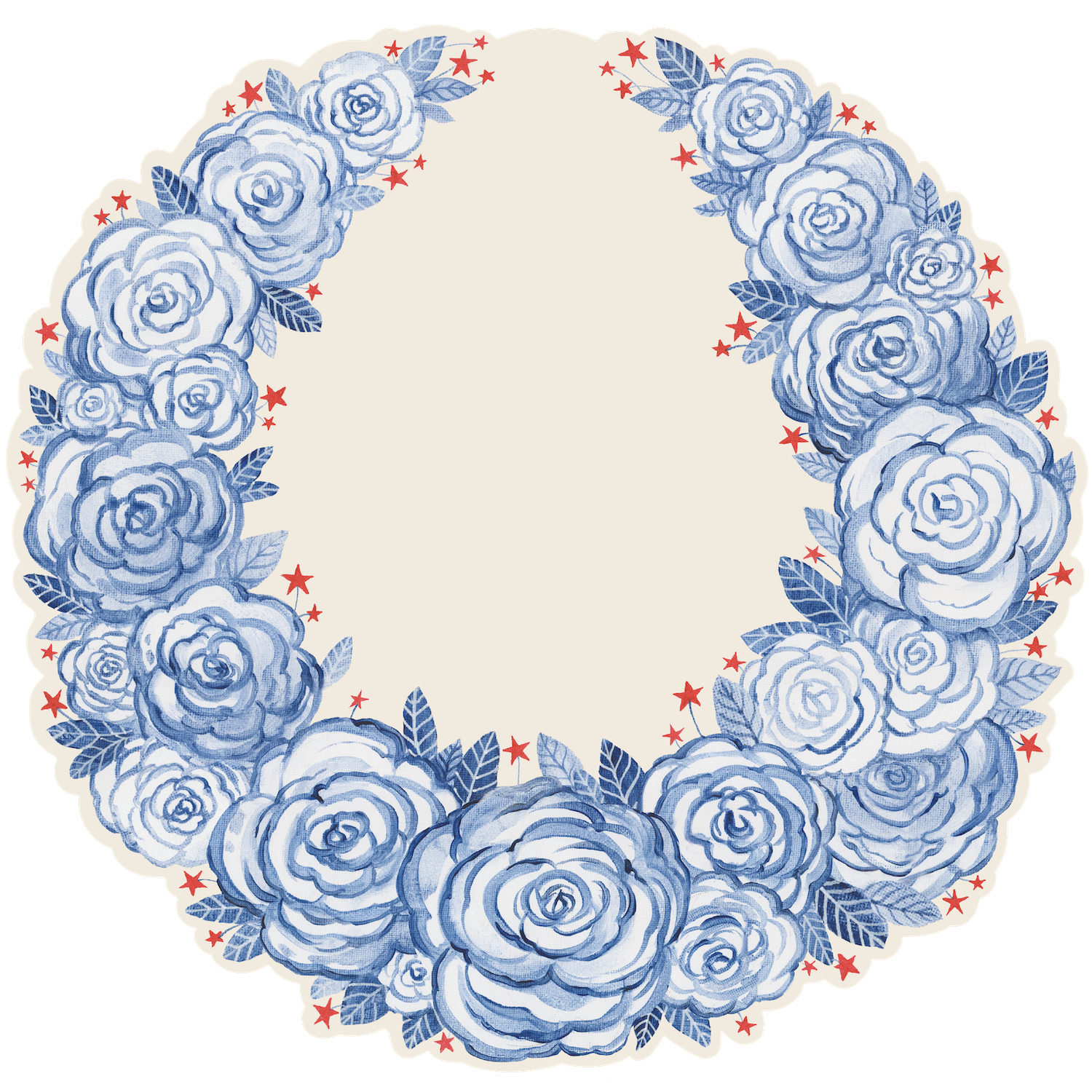 American Floral Paper Placemats - set of 18