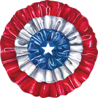 Die-cut Star-Spangled Paper Placemat - set of 12 Front