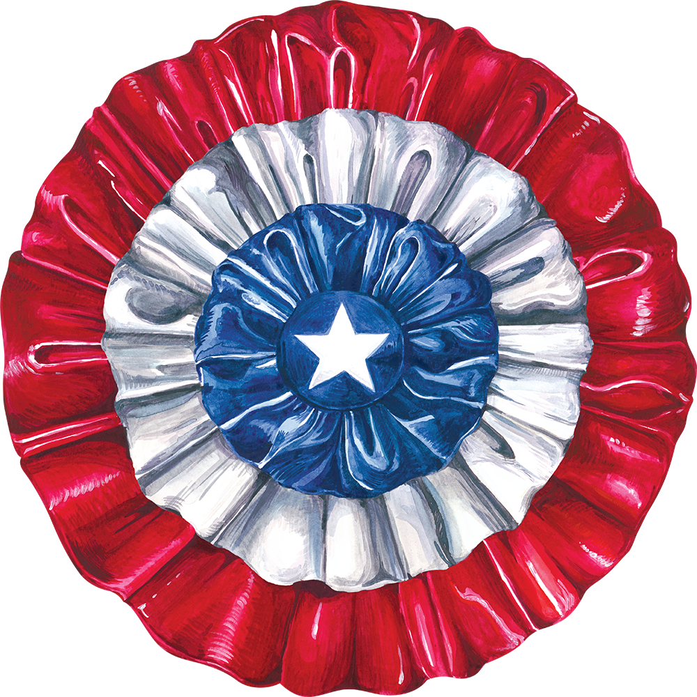 Die-cut Star-Spangled Paper Placemat - set of 12 Front