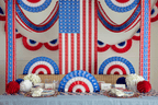Honeycomb Patriotic Flag Wall-hanging